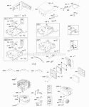 Air Cleaner Controls Exhaust System Governor Springs Ignition Diagram and Parts List for 124332-0036-E1  Briggs and Stratton Engine